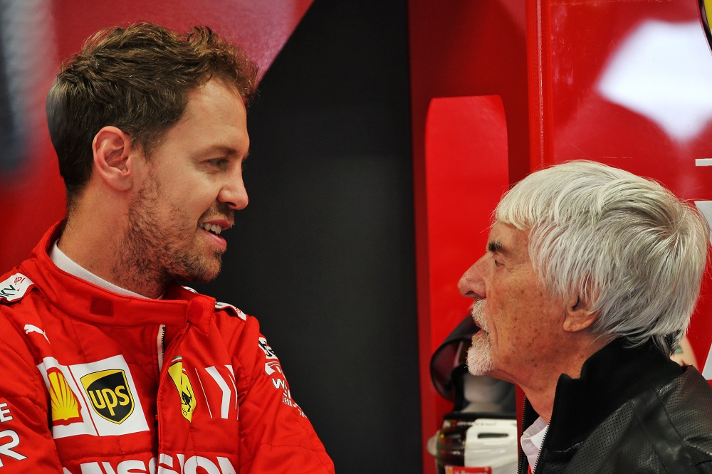 F1 | Ecclestone non ha dubbi: “Vettel? Il suo tempo in Ferrari è finito, vada in McLaren”