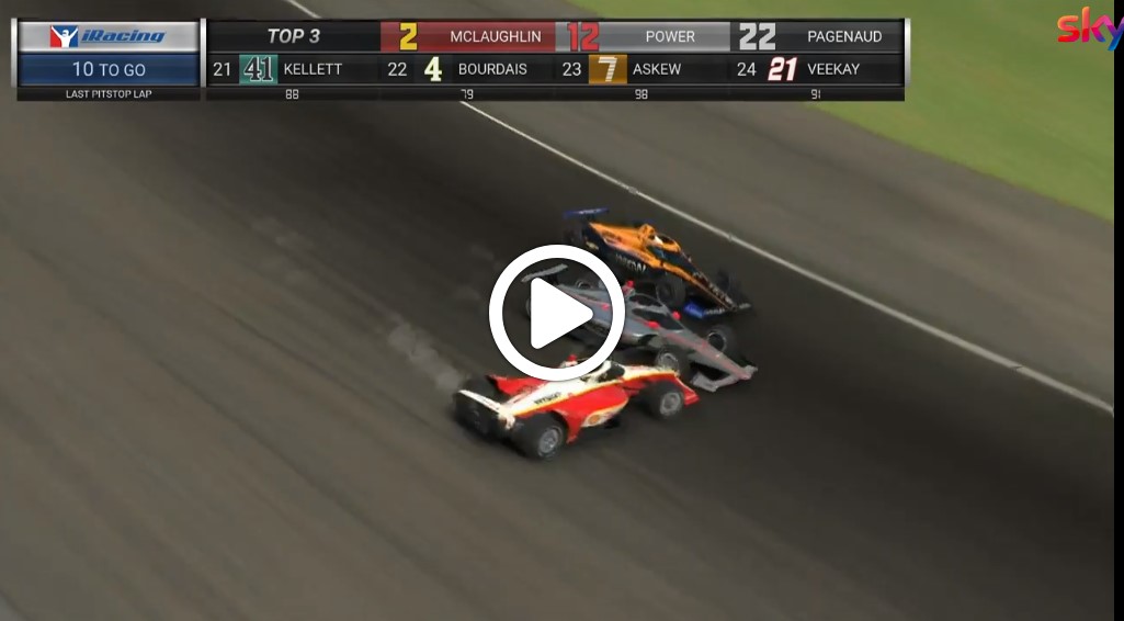 Indycar | iRacing Motegi, l’incidente di Scott McLaughlin [VIDEO]