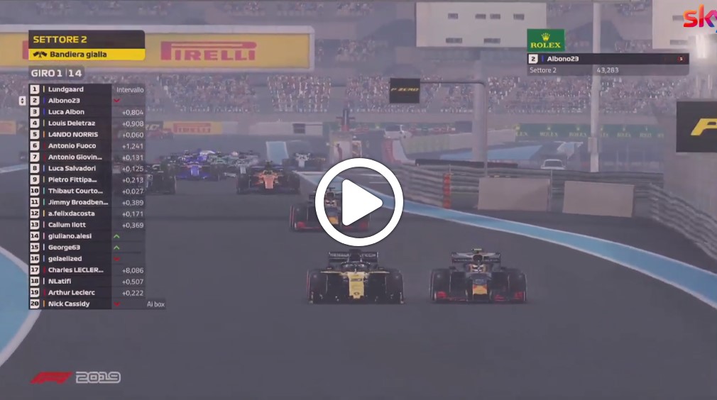 F1 | Race for the World, il primo giro della gara di Abu Dhabi [VIDEO]