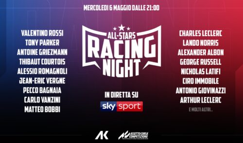All Stars Racing Night: diretta su Sky Sport F1 HD