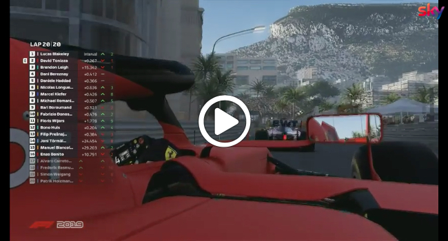 F1 | Virtual GP Monaco, ultimo giro della gara Pro Exhibition [VIDEO]