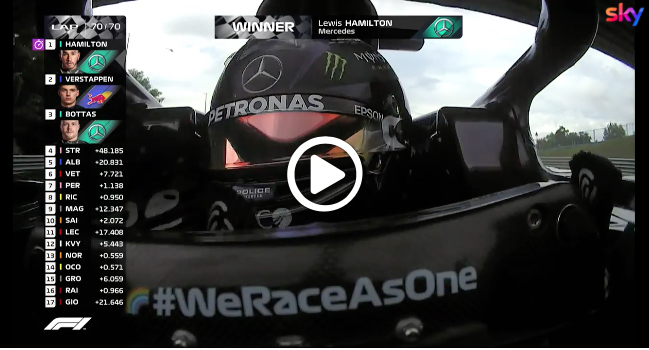 F1 | GP Ungheria, l’ultimo giro della gara [VIDEO]