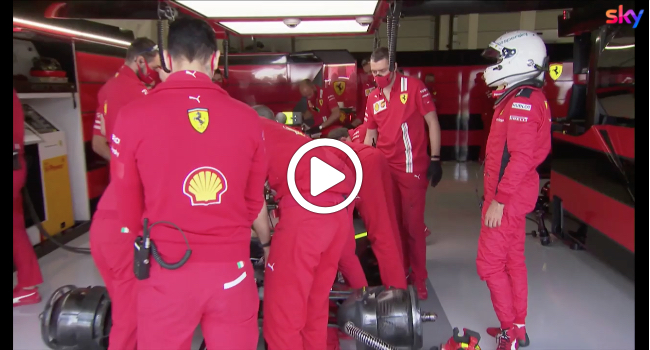 F1 | Ferrari, ancora problemi per Vettel nelle FP3 di Silverstone [VIDEO]