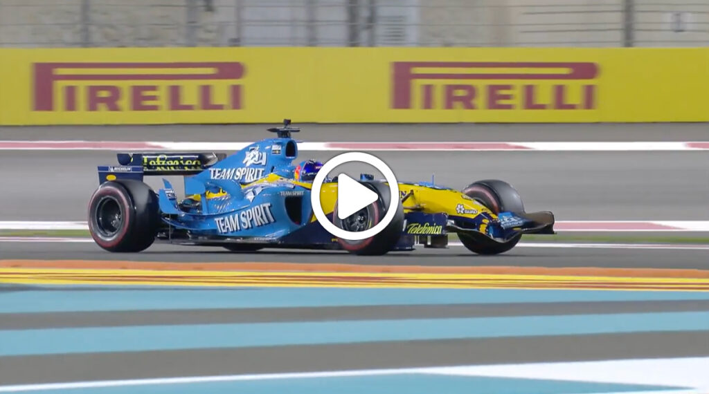 F1 | Alonso e la Renault R25 del 2005: l’esibizione ad Abu Dhabi [VIDEO]