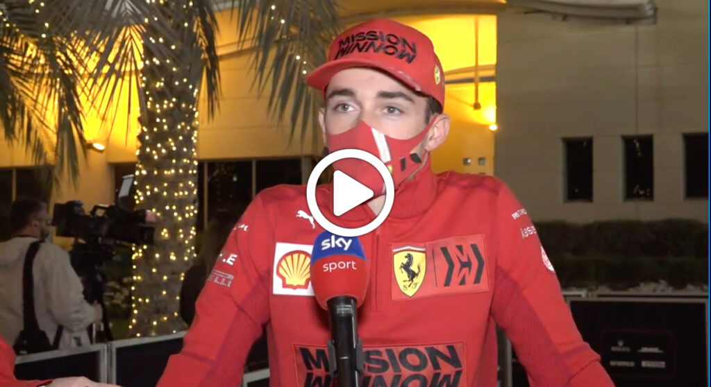 F1 | Leclerc promuove il lavoro della Ferrari in Bahrain [VIDEO]