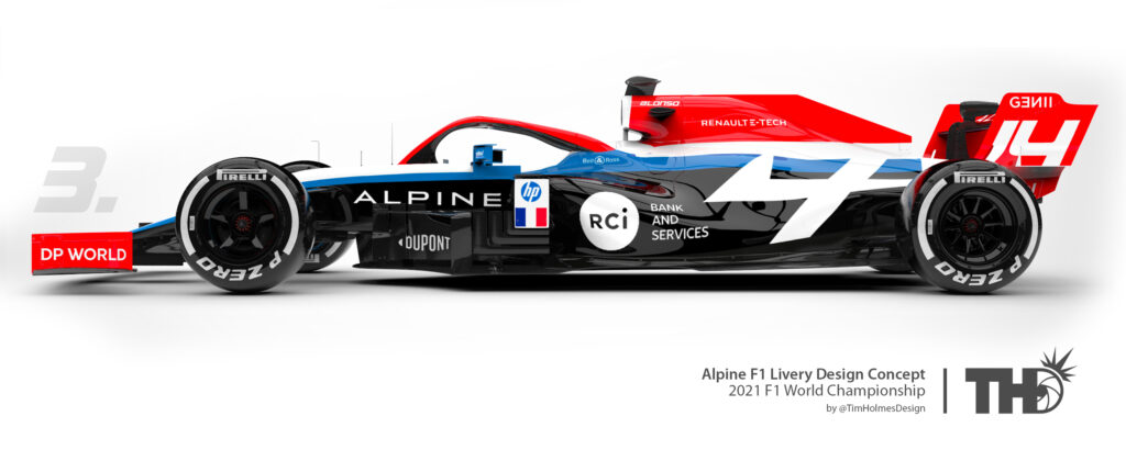 F1 | Alpine: TimHolmesDesign immagina la livrea della A521 [RENDER]