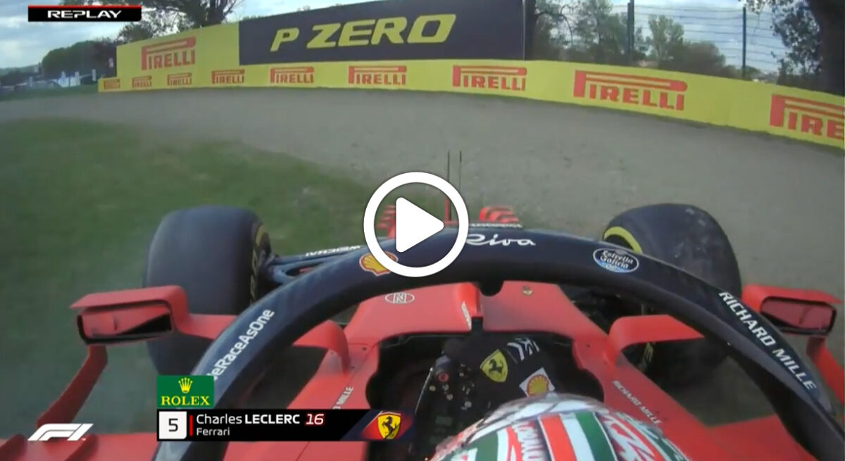 F1 | GP Imola, Leclerc a muro nelle FP2 del pomeriggio VIDEO