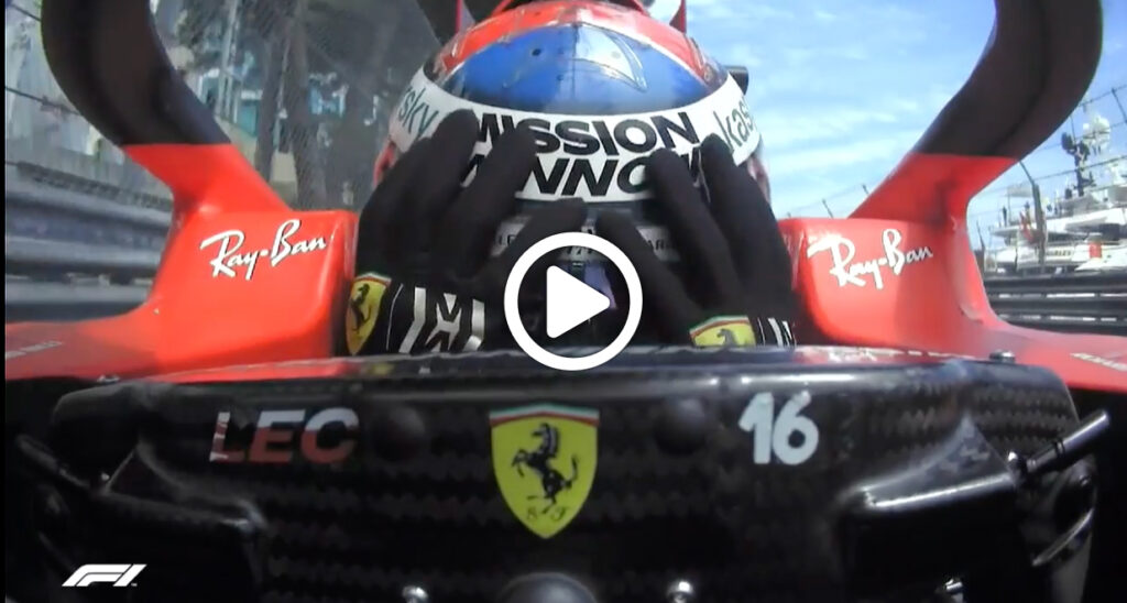 Formula 1 | Leclerc ritirato a Monaco: il momento del problema durante il giro di installazione [VIDEO]
