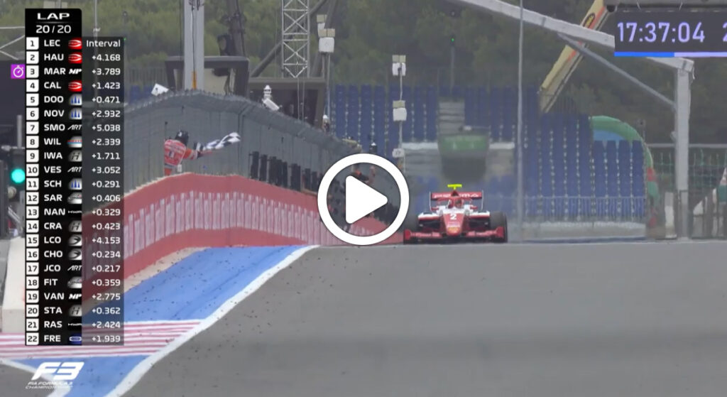F3 | Arthur Leclerc vince Gara 2 in Francia: l’ultimo giro [VIDEO]