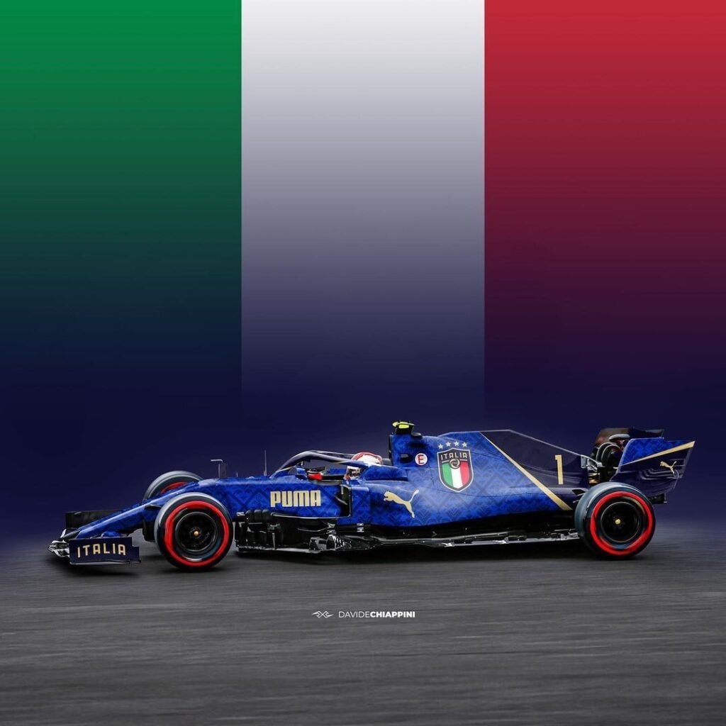 F1 | Italia campione d’Europa: Davide Chiappini omaggia gli “Azzurri” con una livrea [RENDER]