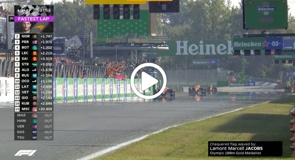 F1 | GP Italia, l’ultimo giro a Monza: Ricciardo trionfa con la McLaren [VIDEO]