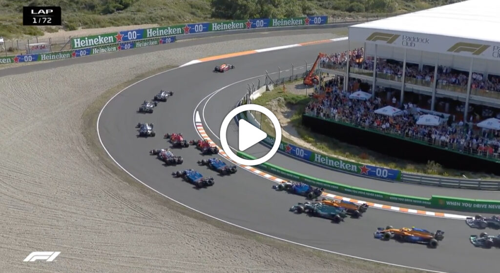 F1 | Zandvoort, il primo giro del Gran Premio d’Olanda [VIDEO]