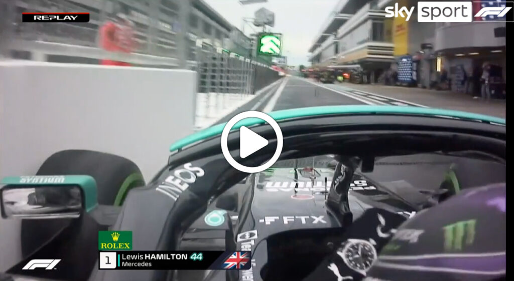 Formula 1 | Hamilton, erroraccio in Q3 a Sochi: urta il muro d’ingresso in pit lane [VIDEO]