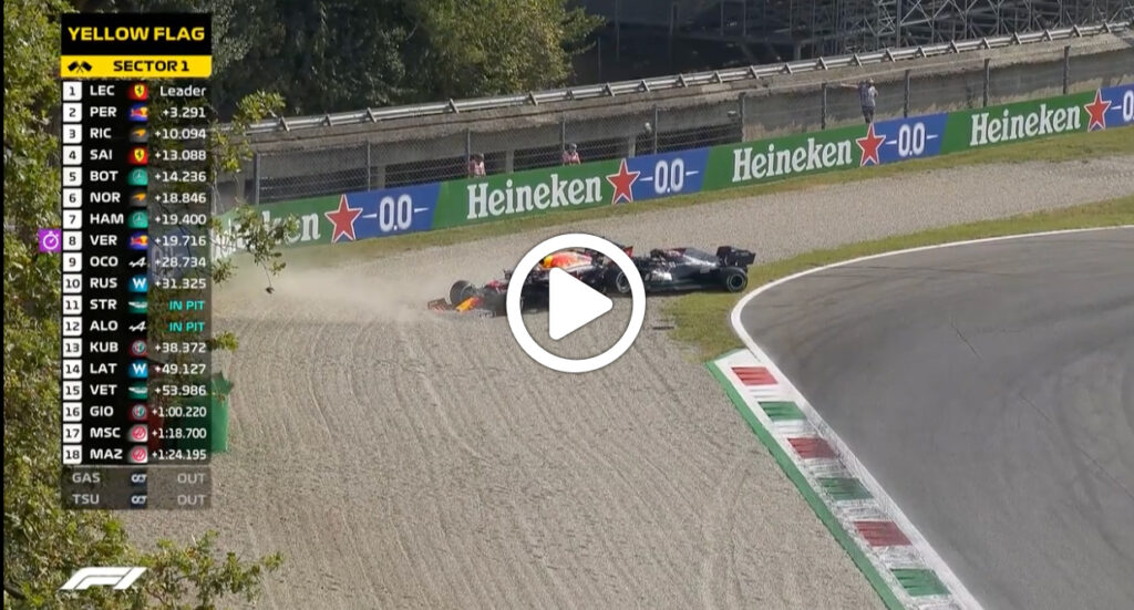 Formula 1 | GP Italia, il contatto Hamilton-Verstappen [VIDEO]
