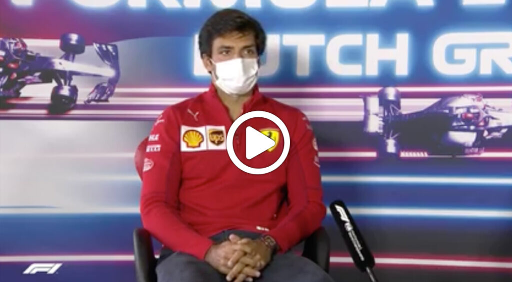 Formula 1 | Sainz: “La zona DRS a Zandvoort non aiuterà i sorpassi” [VIDEO]
