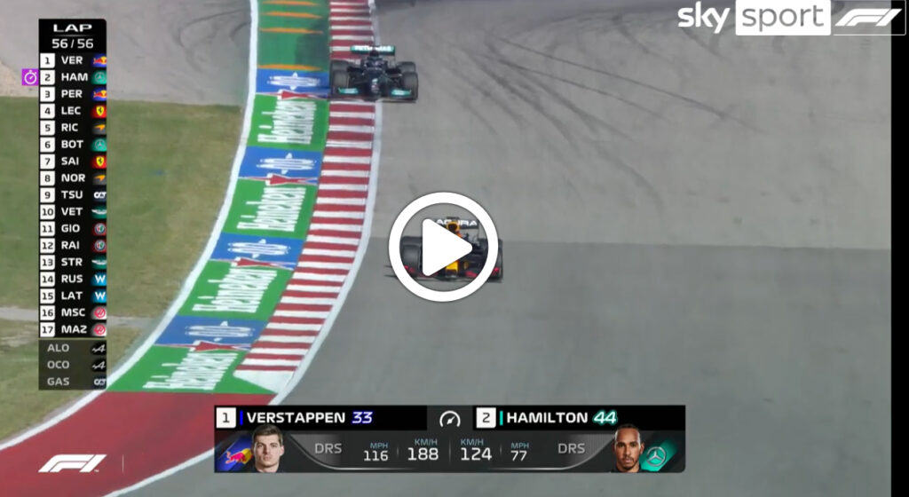 F1 | GP Stati Uniti, Verstappen batte Hamilton ad Austin: l’ultimo giro al COTA [VIDEO]