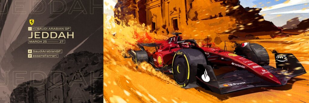 Formula 1 | Ferrari, la vignetta per il Gran Premio dell’Arabia Saudita