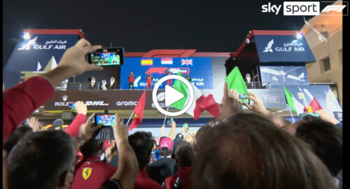 Fórmula 1 | Leclerc triunfa en Bahréin: el himno de Mameli suena en Sakhir [VÍDEO]