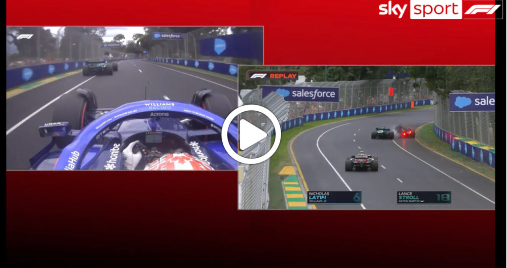 F1 | Latifi-Stroll, clamoroso incidente nel Q1 in Australia [VIDEO]