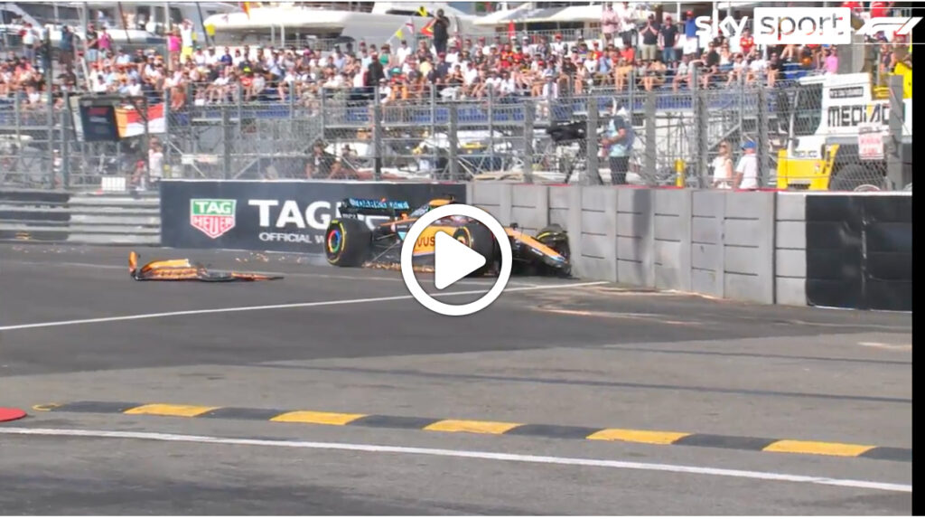 Formula 1 | Ricciardo a muro nella seconda sessione di libere a Monaco [VIDEO]