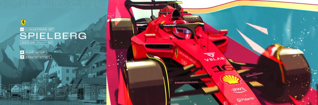 Formula 1 | Ferrari, la locandina per il GP d’Austria