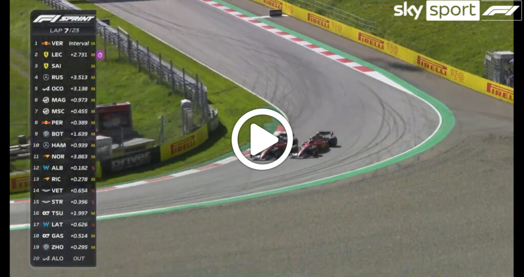 Formula 1 | Leclerc-Sainz, il duello nella “Sprint” in Austria [VIDEO]