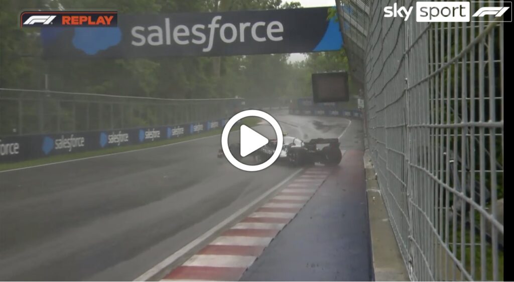 Formula 1 | GP Canada, Tsunoda evita il muro nelle FP3 con un 360 [VIDEO]