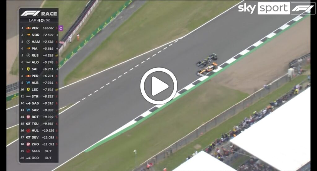 F1 | Norris super a Silverstone: la difesa su Hamilton per il 2° posto [VIDEO]