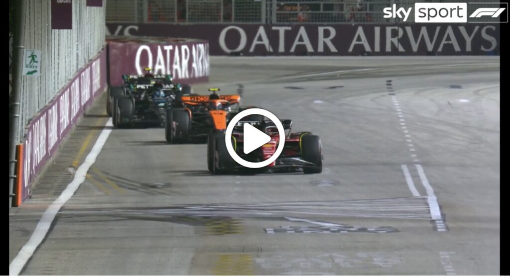 F1 | GP Singapore, Sainz e la strategia che non ti aspetti per la difesa sulle Mercedes [VIDEO]