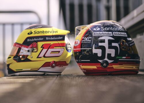 Formula 1 | Ferrari, i caschi di Leclerc e Sainz per Monza [FOTO]