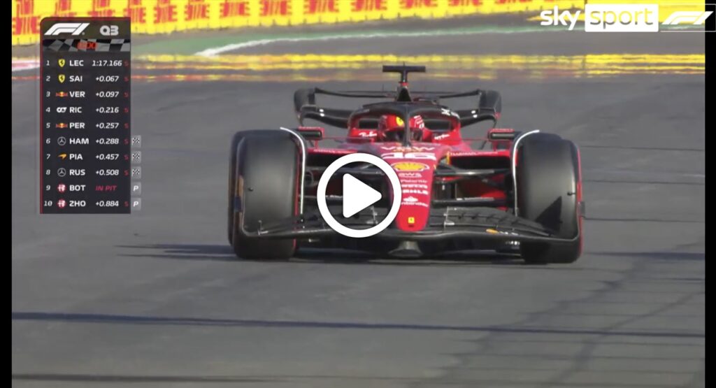 F1 | Leclerc e Sainz beffano Verstappen a Città del Messico: il finale della Q3 [VIDEO]