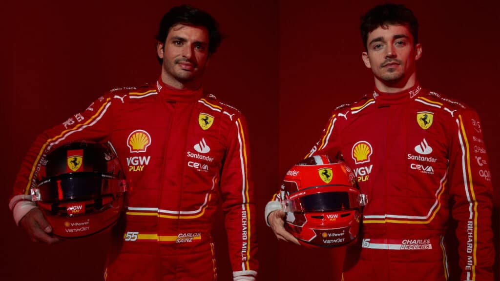 Formula 1 | Ferrari SF-24, Leclerc e Sainz mostrano i caschi per la stagione 2024 [FOTO]