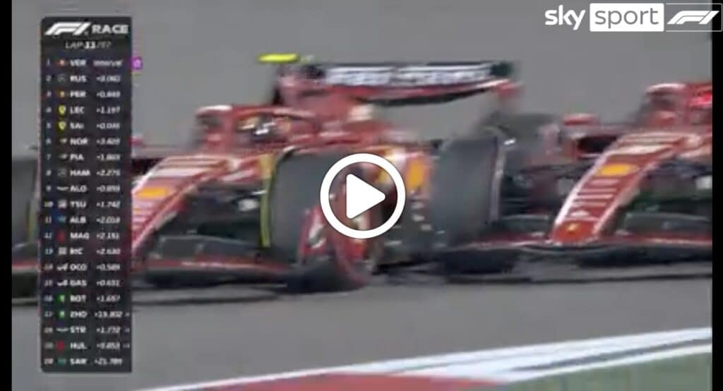 F1 | Ferrari, la bagarre tra Leclerc e Sainz nel GP Bahrain [VIDEO]