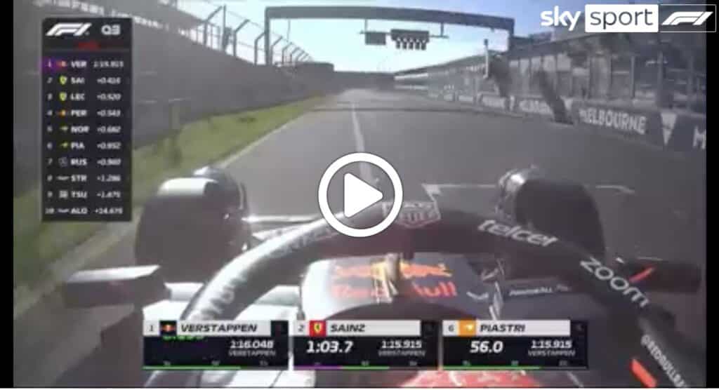 F1 | Verstappen, altra prestazione maiuscola nelle qualifiche di Melbourne [VIDEO]