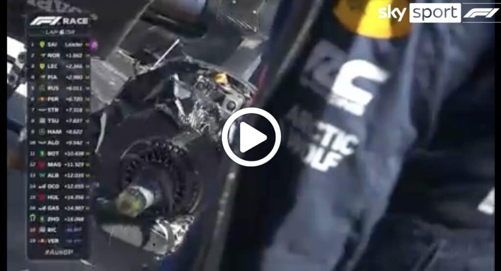 F1 | Verstappen, fumo e fiamme dal freno posteriore destro: l’analisi del problema a Melbourne [VIDEO]