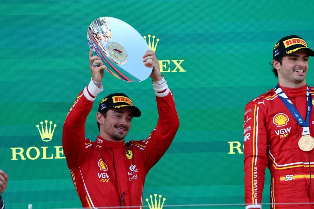 F1 | Ferrari, Leclerc: “Ottenuto un grande risultato, Sainz ha disputato un weekend eccezionale”