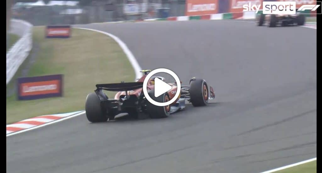 F1 | Sainz-Leclerc, due situazioni differenti nel GP del Giappone a Suzuka [VIDEO]