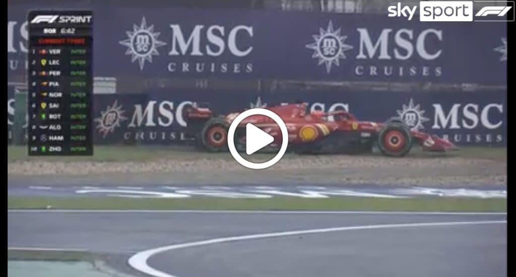 F1 | Leclerc contro le barriere nella SQ3 del GP di Cina [VIDEO]