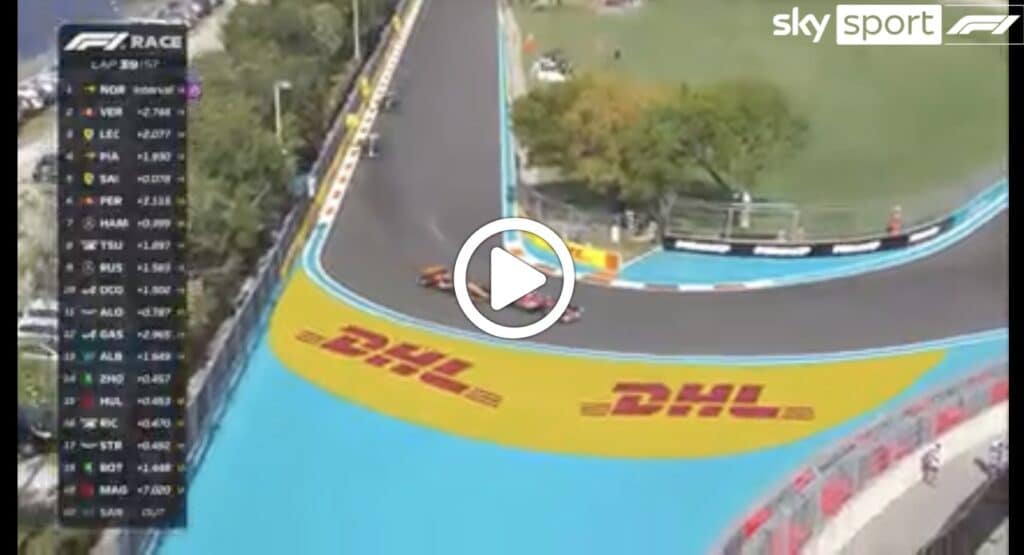 F1 | Noqueado en Miami por un contacto con Sainz: la repetición del episodio [VIDEO]