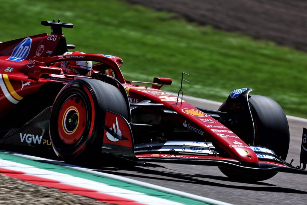 Ferrari | Nuovi elementi power unit sulla SF-24 di Leclerc a Imola