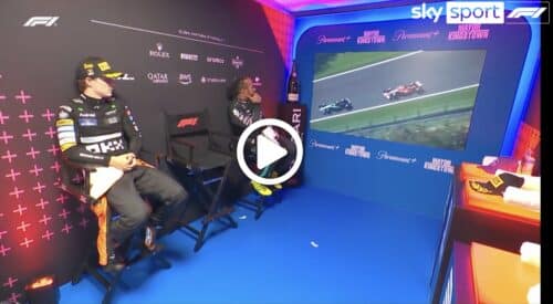 F1 | GP Belgio, chiacchiere tra piloti a Spa: il retropodio con Hamilton, Russell e Piastri [VIDEO]