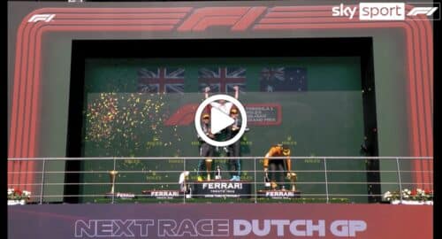 Formula 1 | GP Belgio, il podio a Spa con Russell, Hamilton e Piastri [VIDEO]