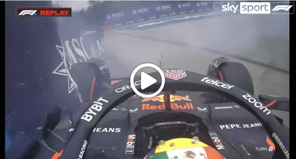 F1 | Perez a muro in Ungheria: l’incidente che rischia di costargli il sedile in Red Bull [VIDEO]