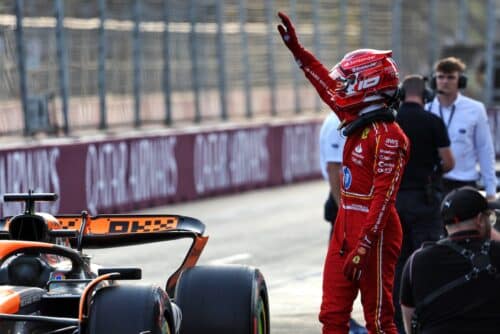 F1 | Leclerc si esalta a Baku e ottiene la quarta pole consecutiva con la Ferrari