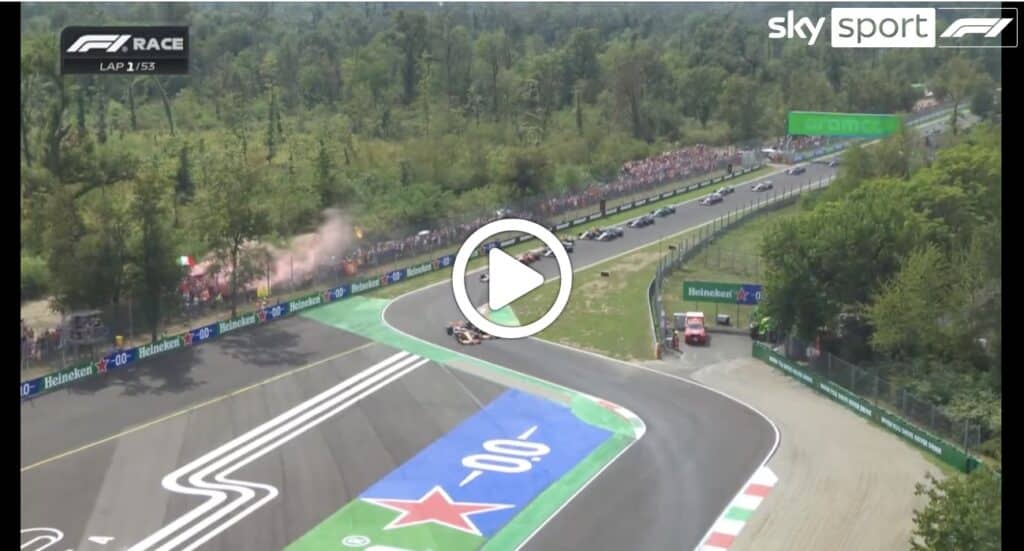 F1 | Piastri brucia Norris a Monza: la partenza e il primo giro del GP d’Italia [VIDEO]