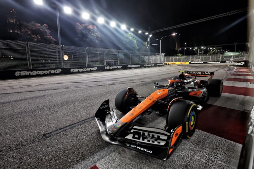 McLaren | Norris tocca le barriere a Singapore: “Ho sempre avuto tutto sotto controllo”