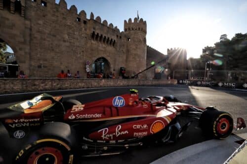 Ferrari | GP Baku, Sainz: “Pochissima aderenza, eravamo cinque secondi più lenti del 2023”