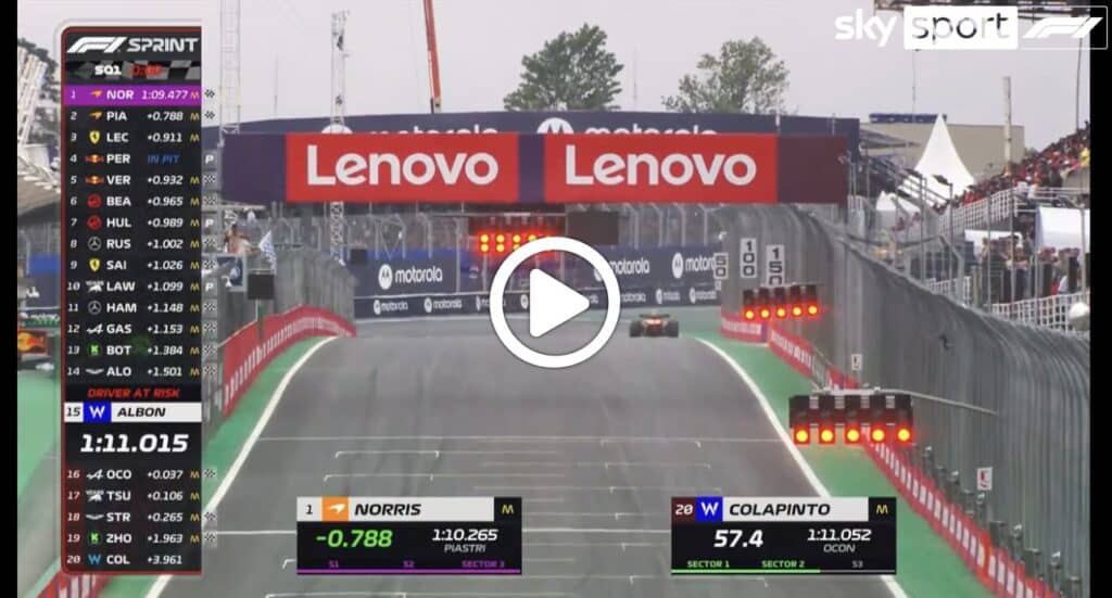 F1 | Piastri beffa Norris nelle qualifiche Sprint: gli highlights del venerdì in Brasile [VIDEO]