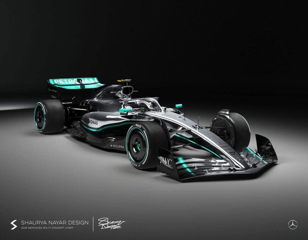 F1 | Mercedes, un utente ipotizza la futura livrea della W16 di Russell e Antonelli [RENDER]