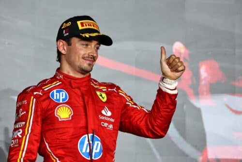Ferrari | Leclerc sul podio: “Per vincere il mondiale dobbiamo fare doppietta ad Abu Dhabi”